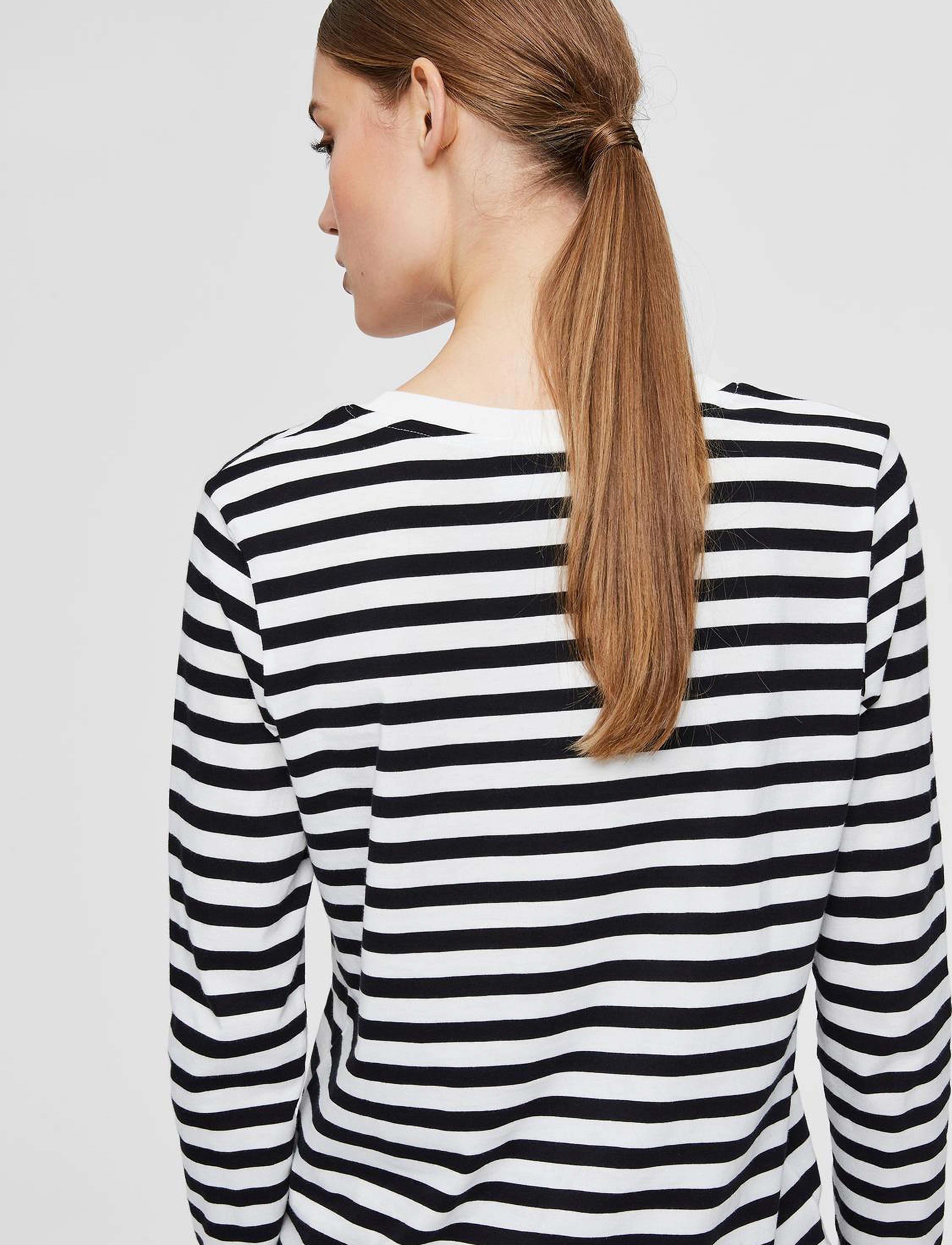 SELECTED Slfstandard Ls Tee Str Noos långärmade t-shirt dam – bild 5