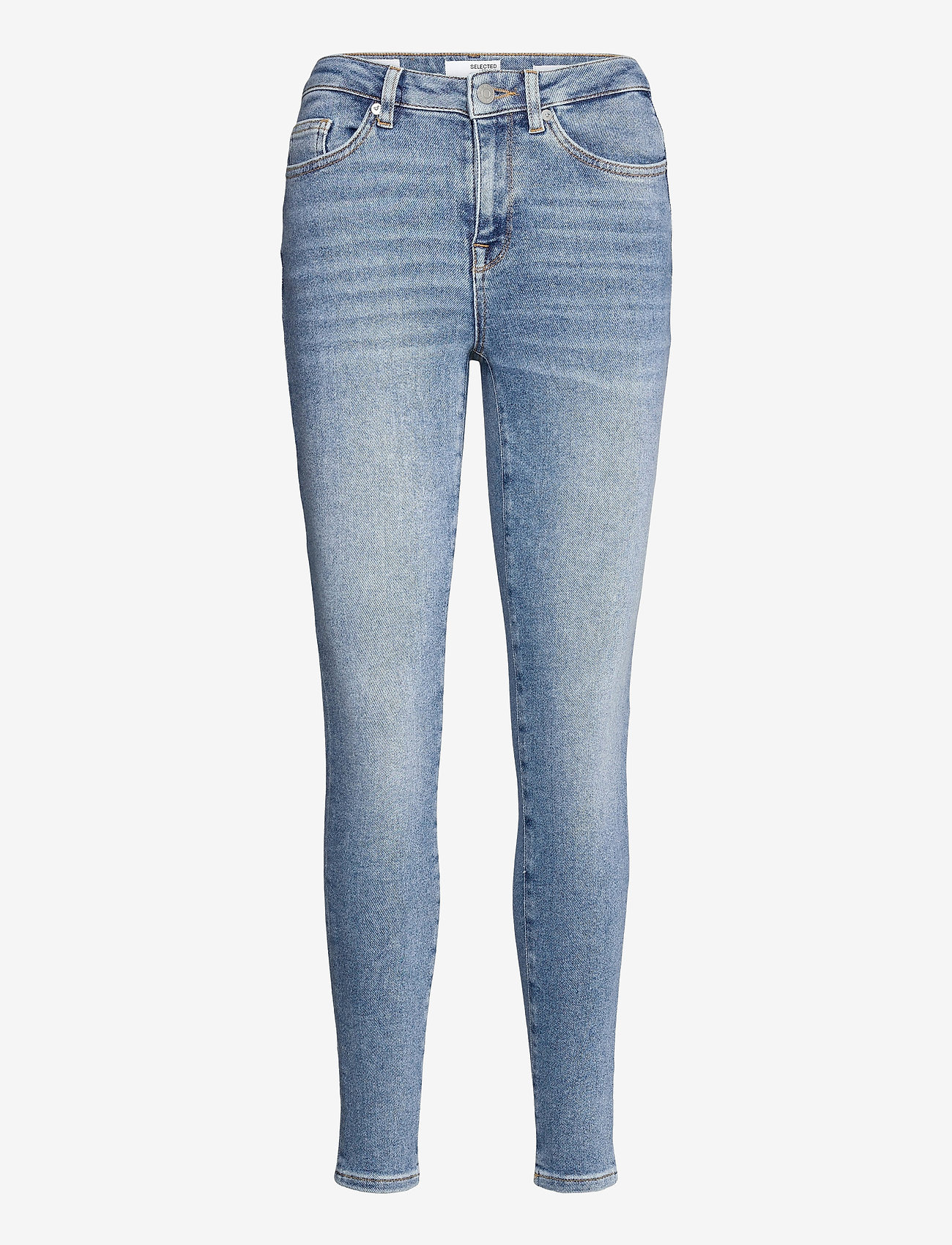 Selected Femme - SLFSOPHIA MW SKINNY MID BLUE JEAN U NOOS - skinny jeans - medium blue denim - 0
