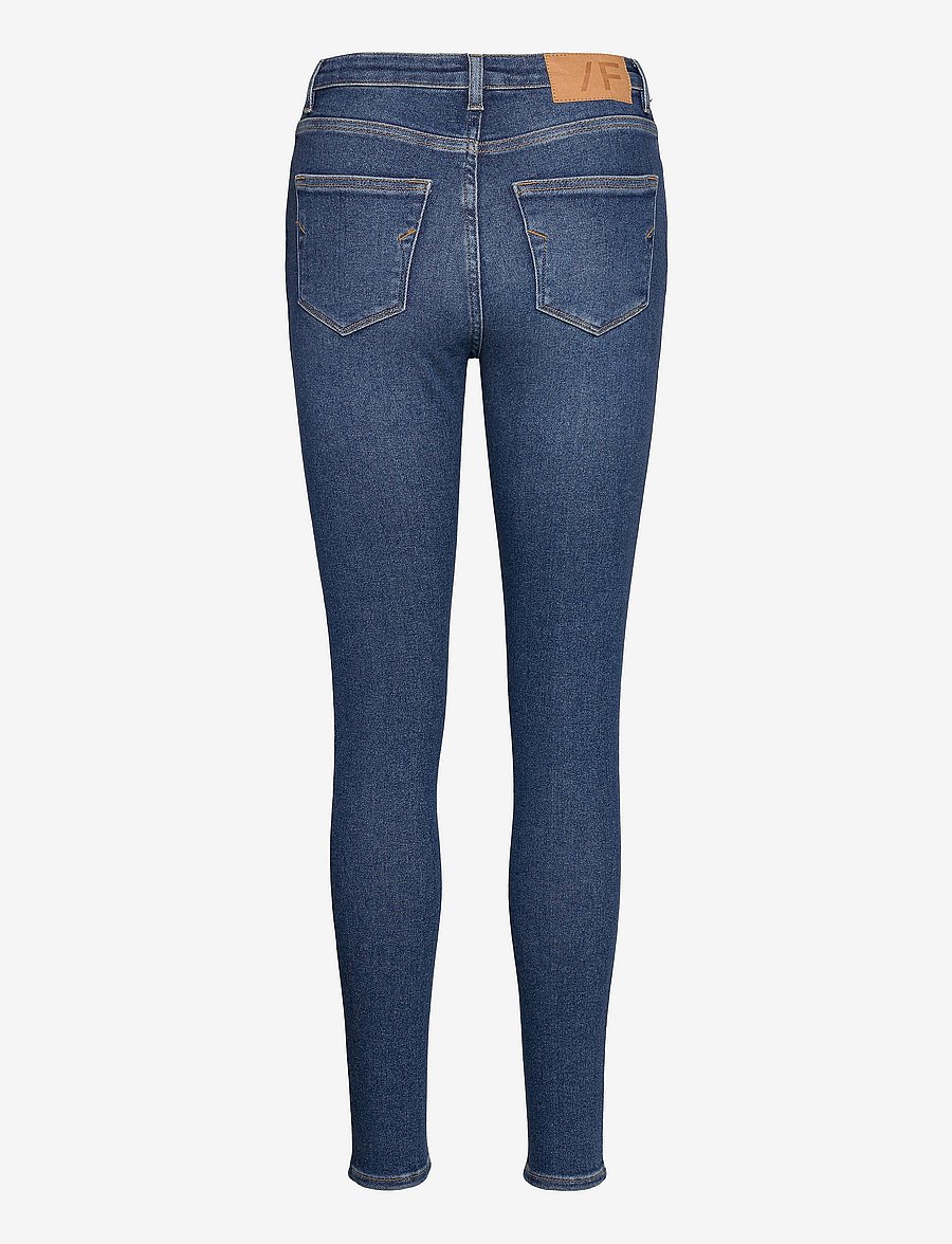 Selected - SLFSOPHIA MW SKINNY DARK BLU JEAN U NOOS - jeans skinny - dark blue denim - 2