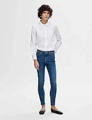 Selected Femme - SLFSOPHIA MW SKINNY DARK BLU JEAN U NOOS - skinny jeans - dark blue denim - 5