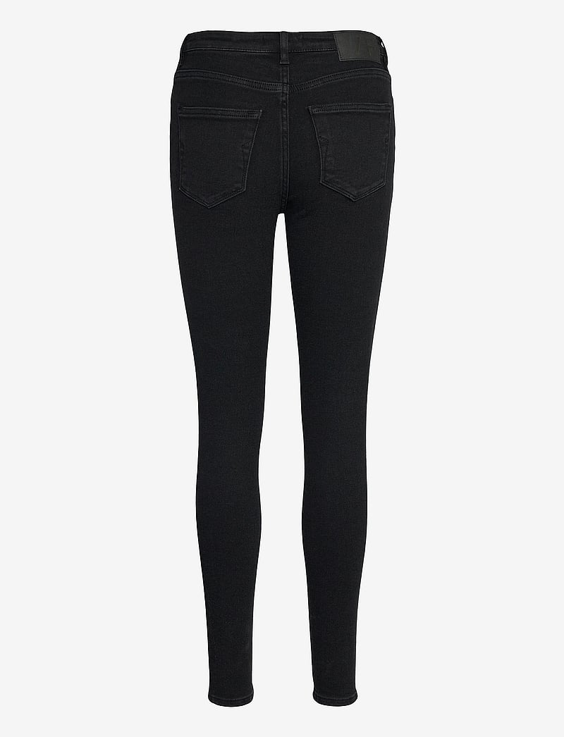 Selected - SLFSOPHIA MW SKINNY BLACK JEANS U NOOS - skinny jeans - black denim - 2