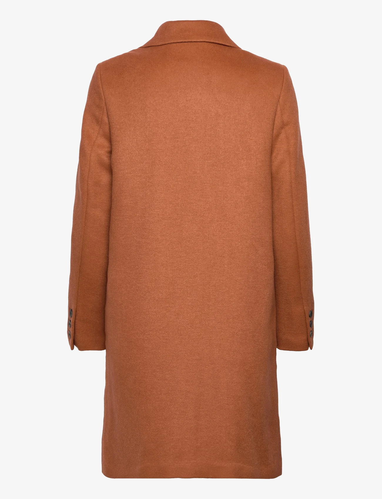Selected Femme - SLFNEW SASJA WOOL COAT B NOOS - winter coats - amber brown - 1