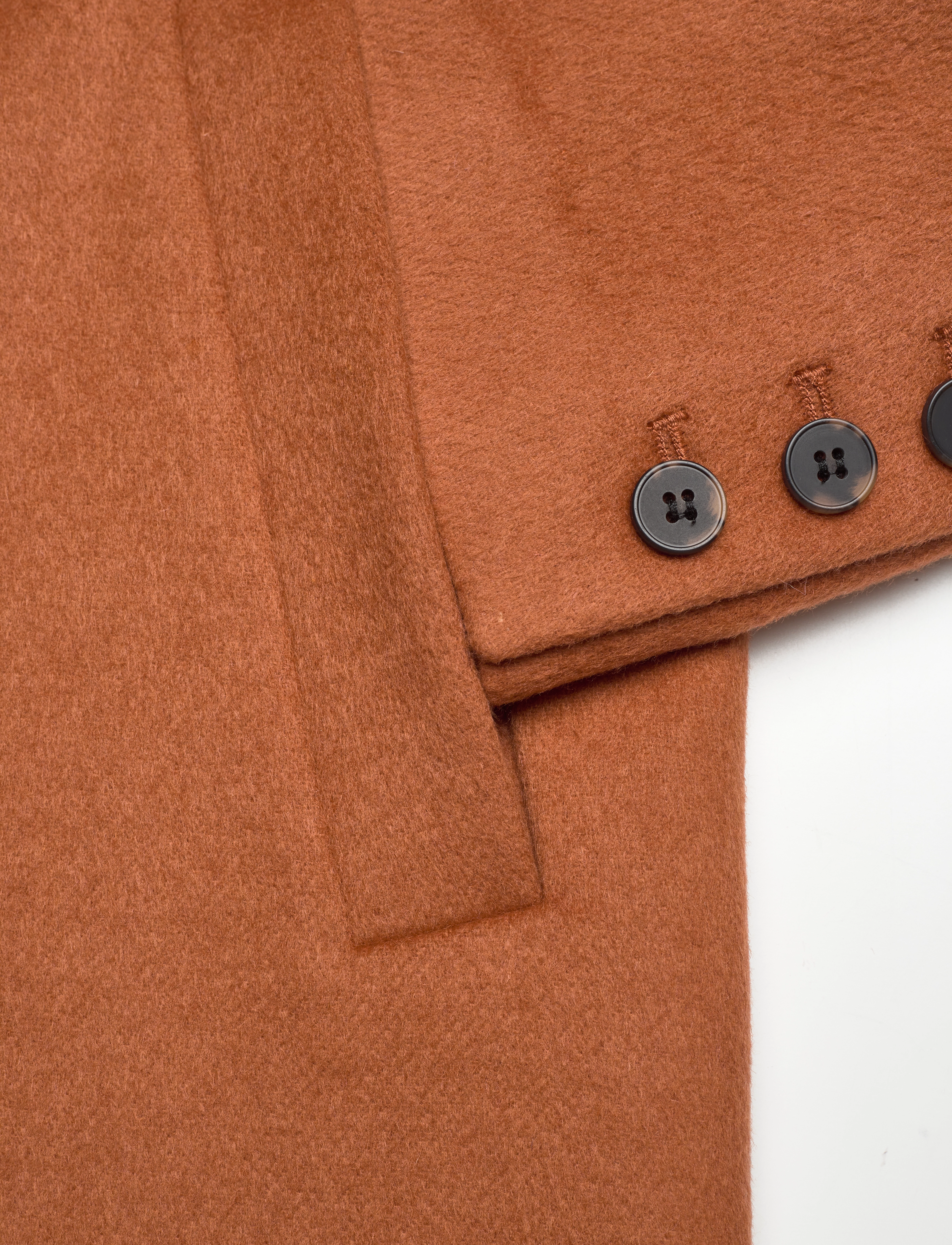 Selected - SLFNEW SASJA WOOL COAT B NOOS - amber brown - 3