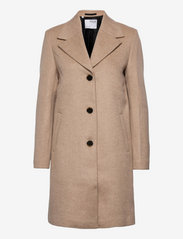 Selected Femme - SLFNEW SASJA WOOL COAT B NOOS - winter coats - beige - 0