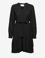 Selected Femme - SLFMIVIA LSHORT DRESS - midimekot - black - 0