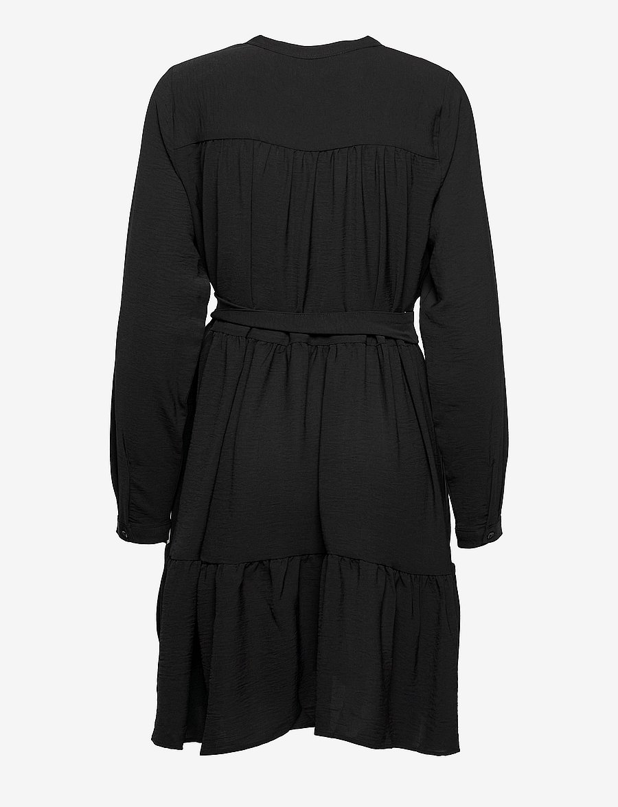 Selected - SLFMIVIA LSHORT DRESS - hemdkleider - black - 2