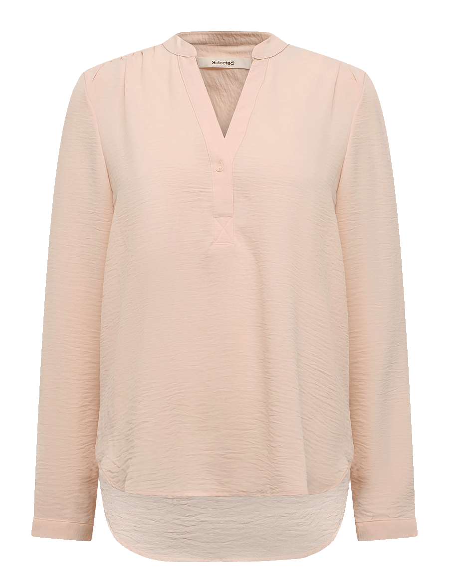 Selected - SLWMIVIA LS TOP B NOOS - langärmelige blusen - pale dogwood - 0