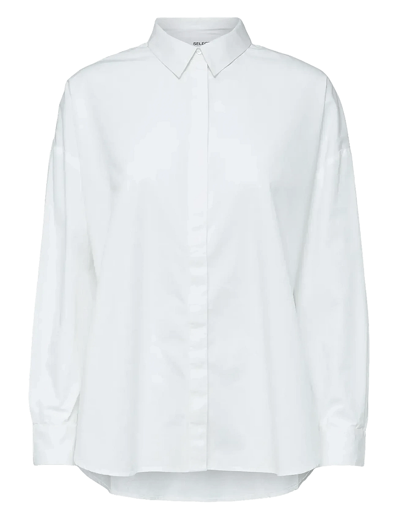 Selected - SLFHEMA LS SHIRT B - langärmlige hemden - bright white - 1