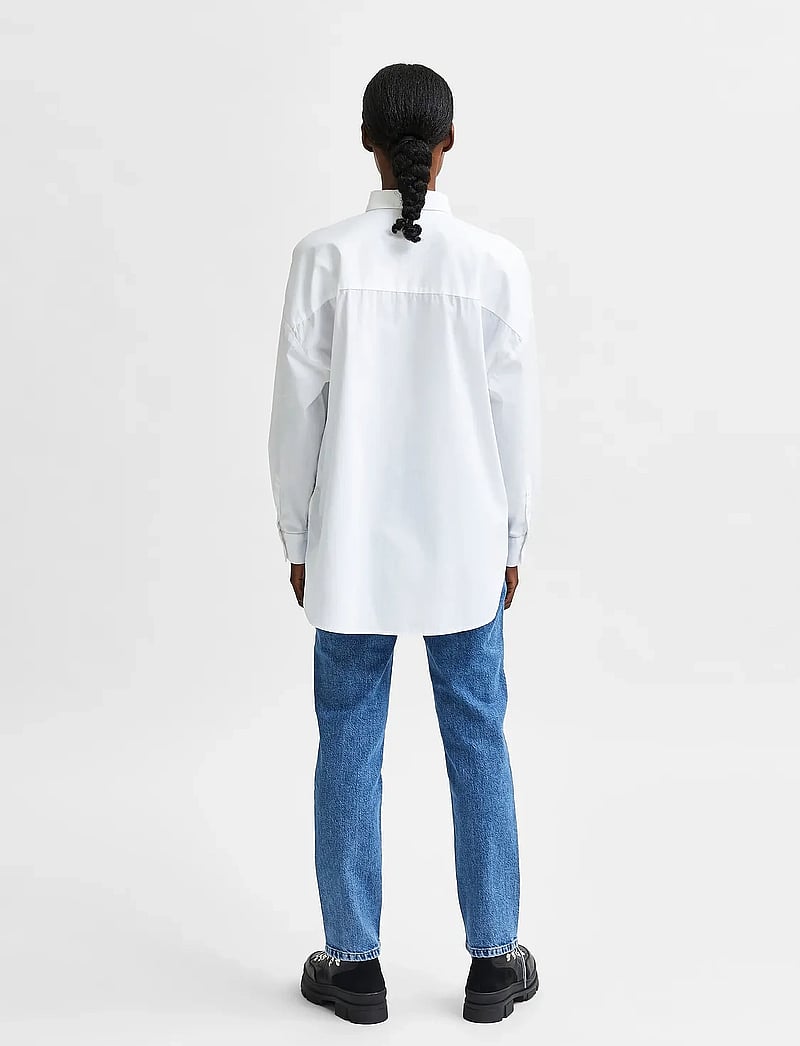 Selected - SLFHEMA LS SHIRT B - langärmlige hemden - bright white - 3