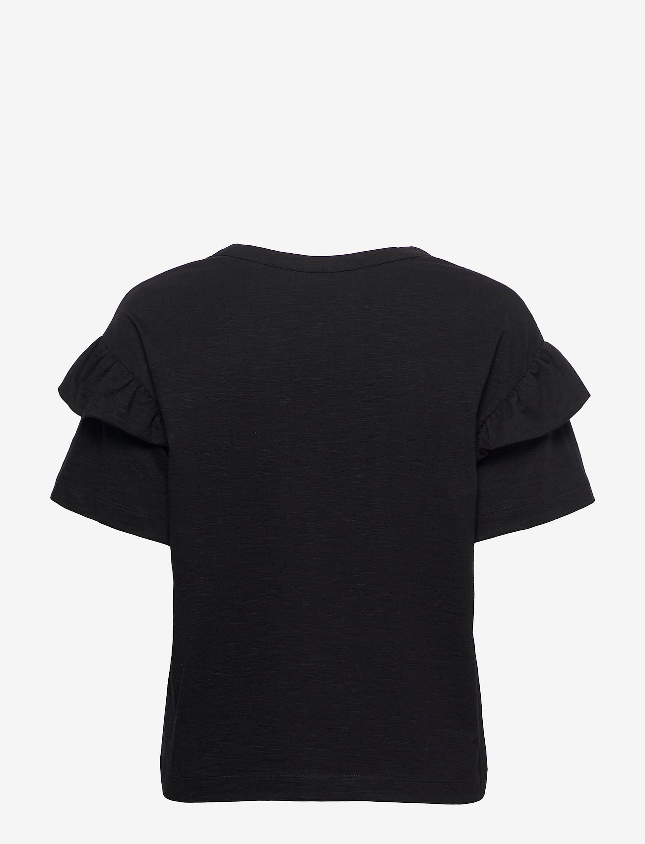 Selected - SLFRYLIE SS FLORENCE TEE M NOOS - marškinėliai - black - 2