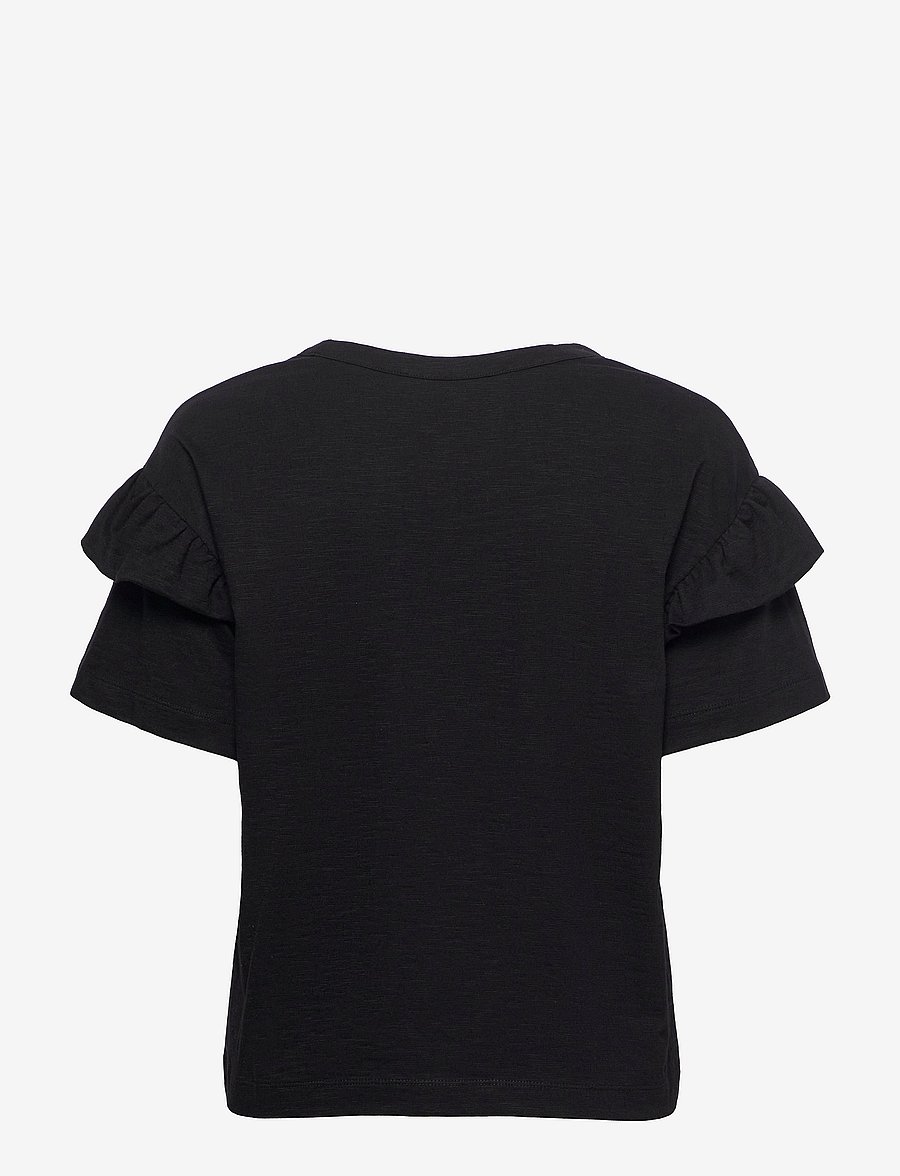 Selected - SLFRYLIE SS FLORENCE TEE M NOOS - t-shirts - black - 2