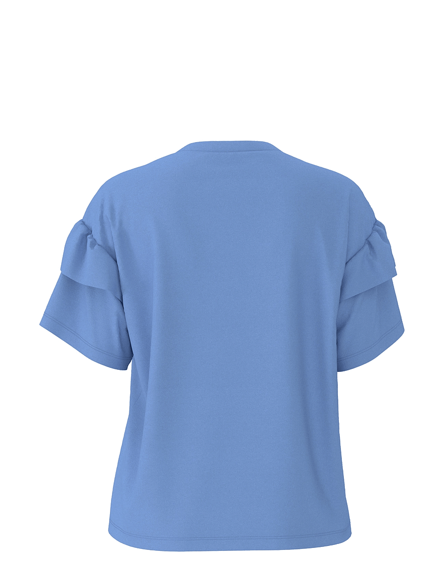 Selected - SLFRYLIE SS FLORENCE TEE M NOOS - t-shirts - cornflower blue - 2
