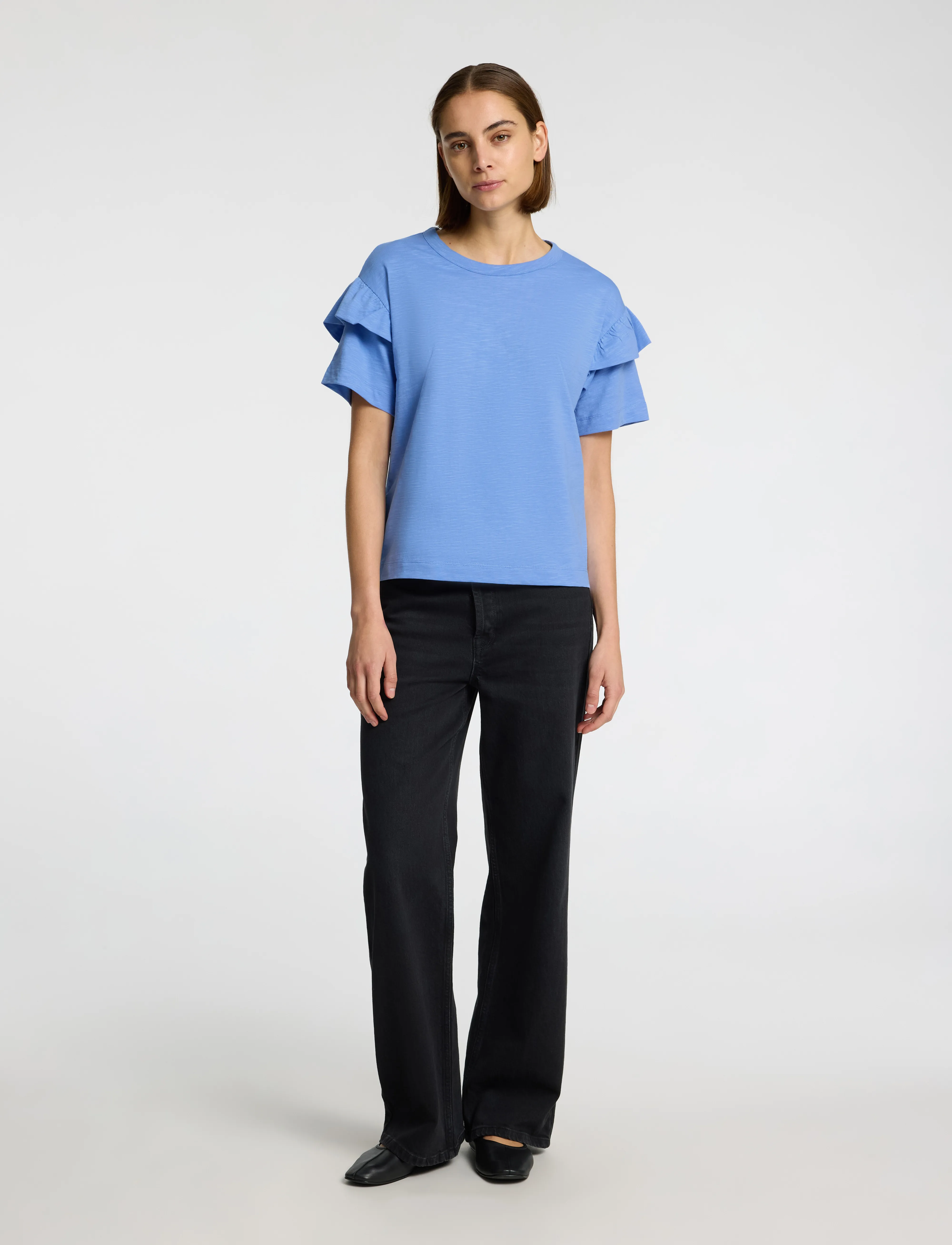 SELECTED Slfrylie Ss Florence Tee M Noos blusar dam – bild 5