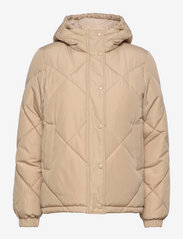 Selected Femme - SLFMONIKA PUFFER JACKET - quilted jackets - travertine - 0