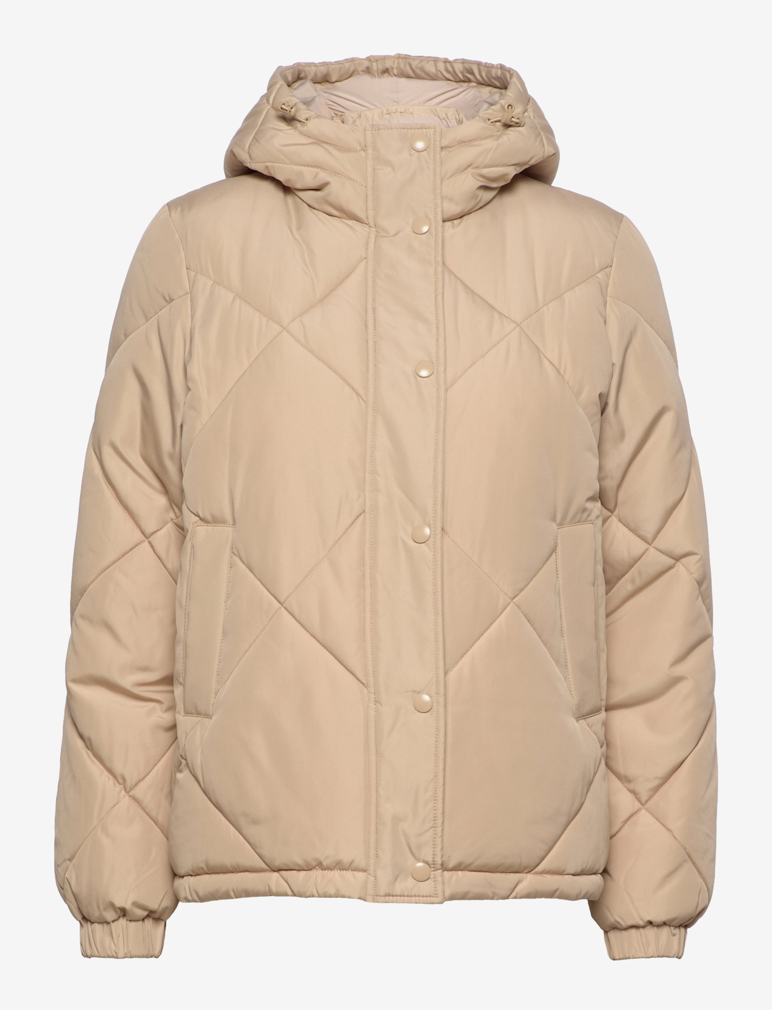 Selected SLFMONIKA PUFFER JACKET - Jackets & Coats - TRAVERTINE / beige