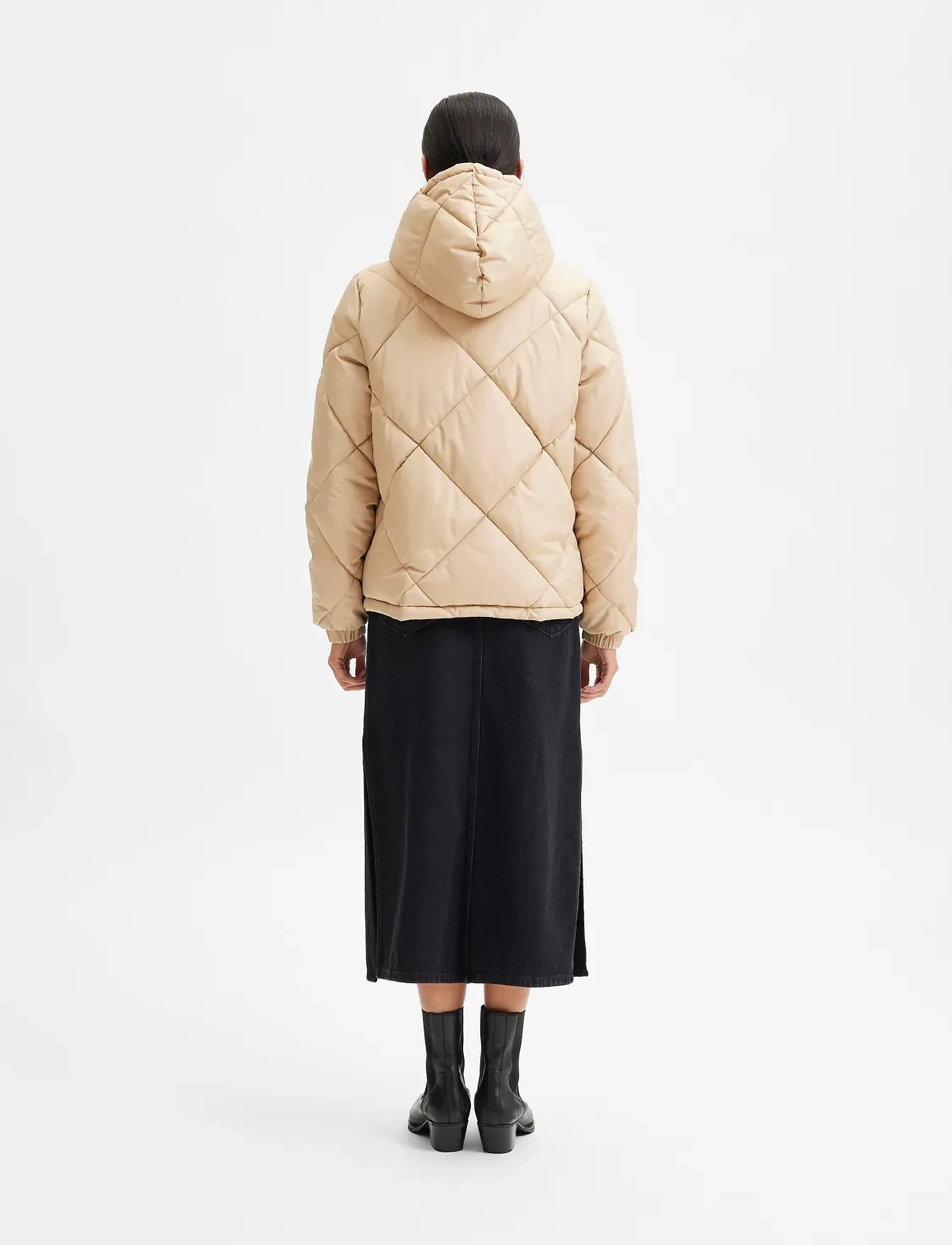 Selected - SLFMONIKA PUFFER JACKET - overtøj - travertine - 3