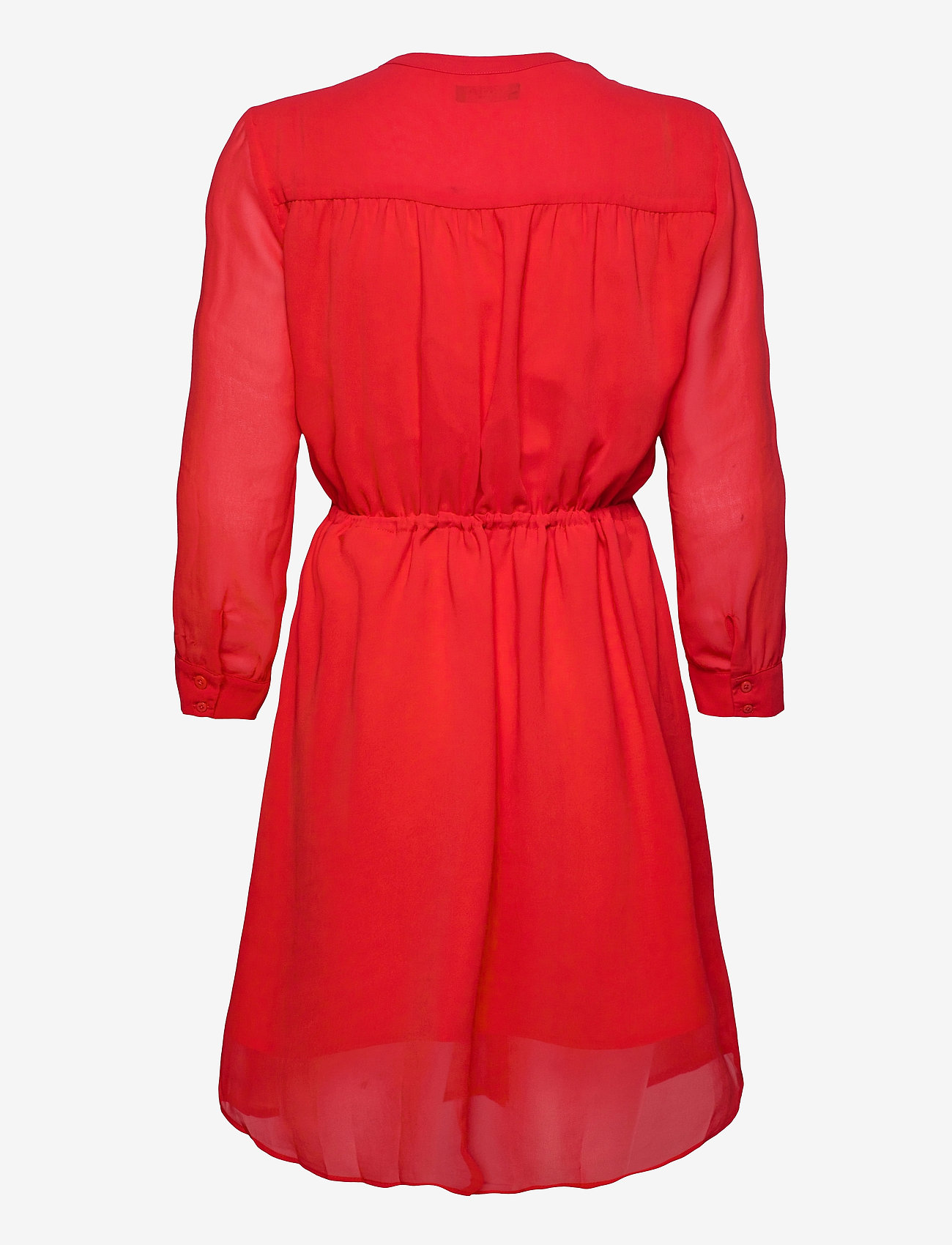 Selected Femme - SLFSHELLY-DAMINA 7/8 DRESS EX - true red - 1