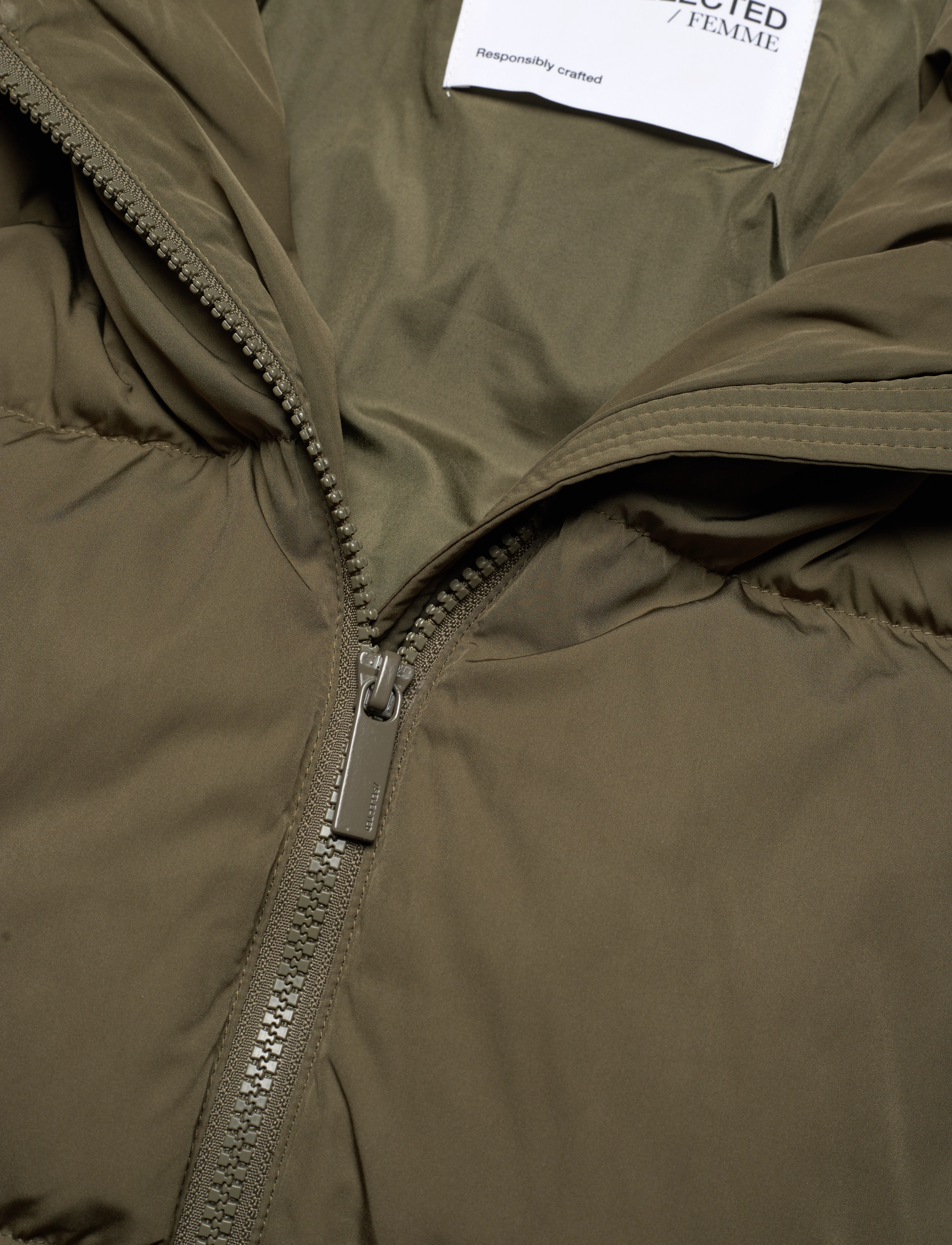 Selected - SLFMINA DOWN JACKET B - ivy green - 4