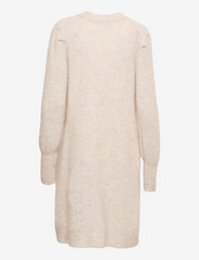 Selected Femme - SLFLINNA-MIA LS KNIT O-NECK DRESS B - strikkede kjoler - sandshell - 1