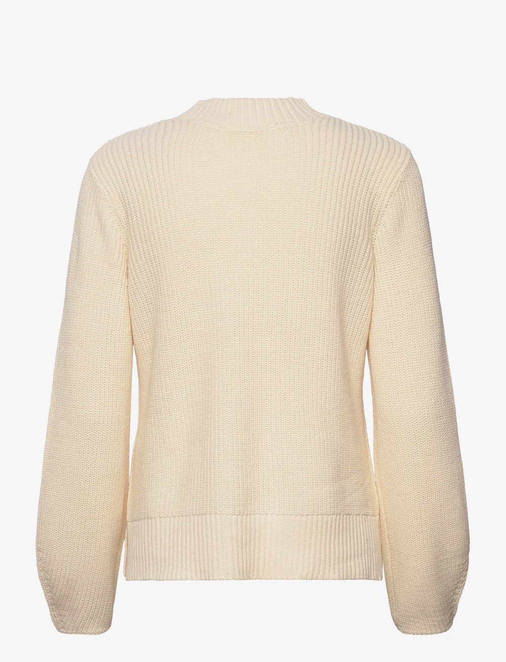 Selected - SLFLESLIE LS KNIT O-NECK B - stickade tröjor - birch - 1