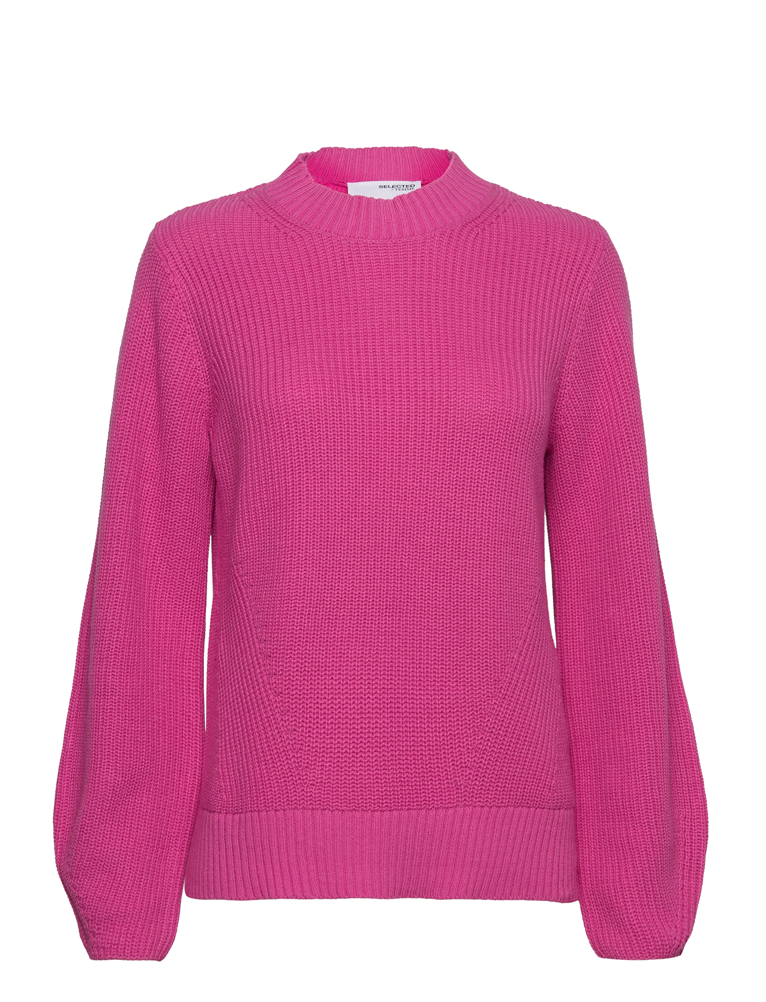 SELECTED Slfleslie Ls Knit O-Neck B Pink - XS - Damen
