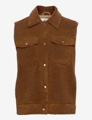 Selected Femme - SLFJANY TEDDY VEST W - puffer vests - rubber - 0