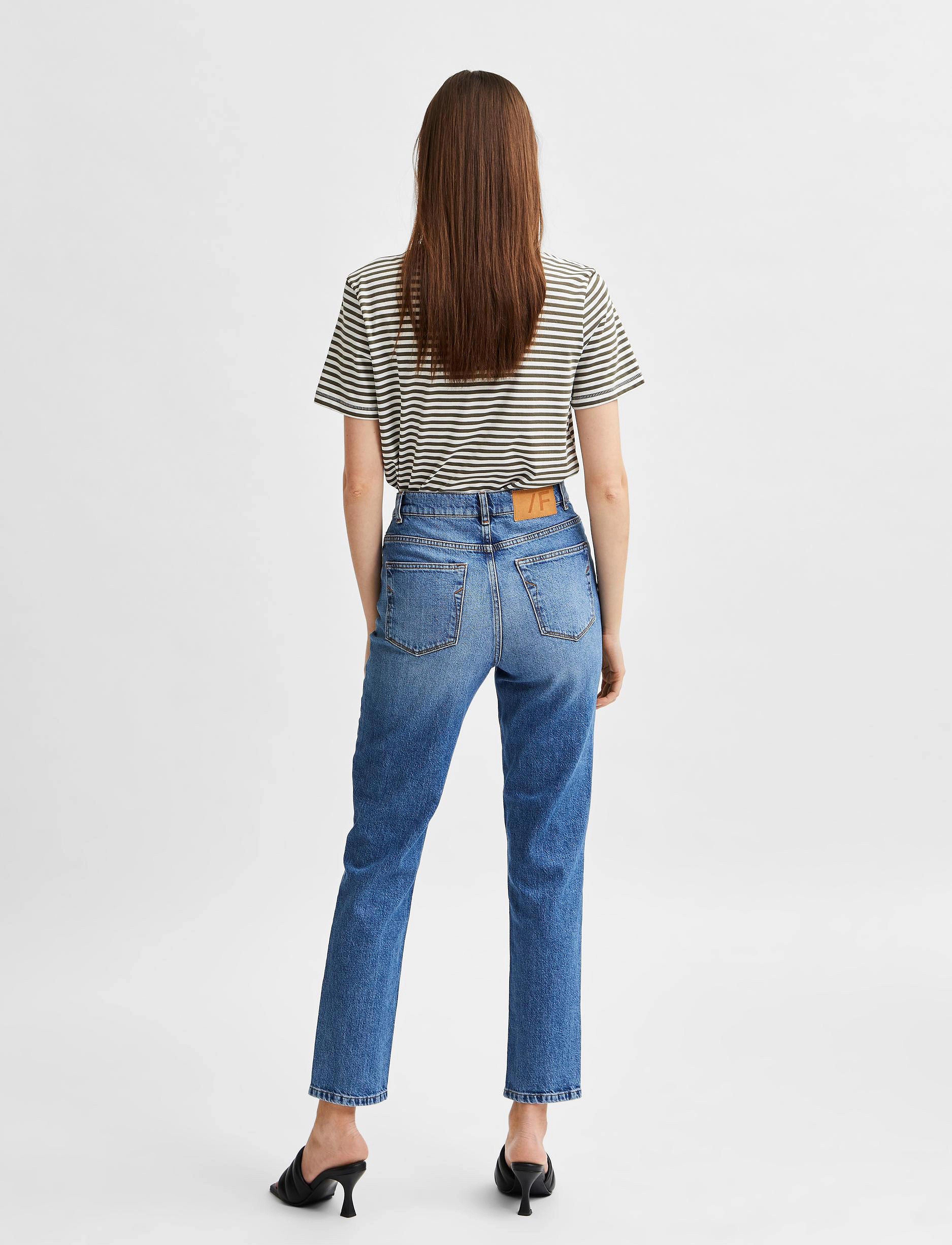 Selected - SLFAMY HW SLIM CHAMBLY BLU JEANS U - medium blue denim - 3