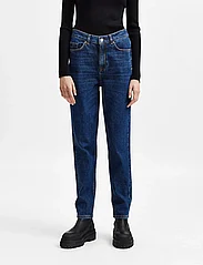 Selected Femme - SLFAMY HW SLIM ROW BLUE JEANS U - slim jeans - dark blue denim - 2