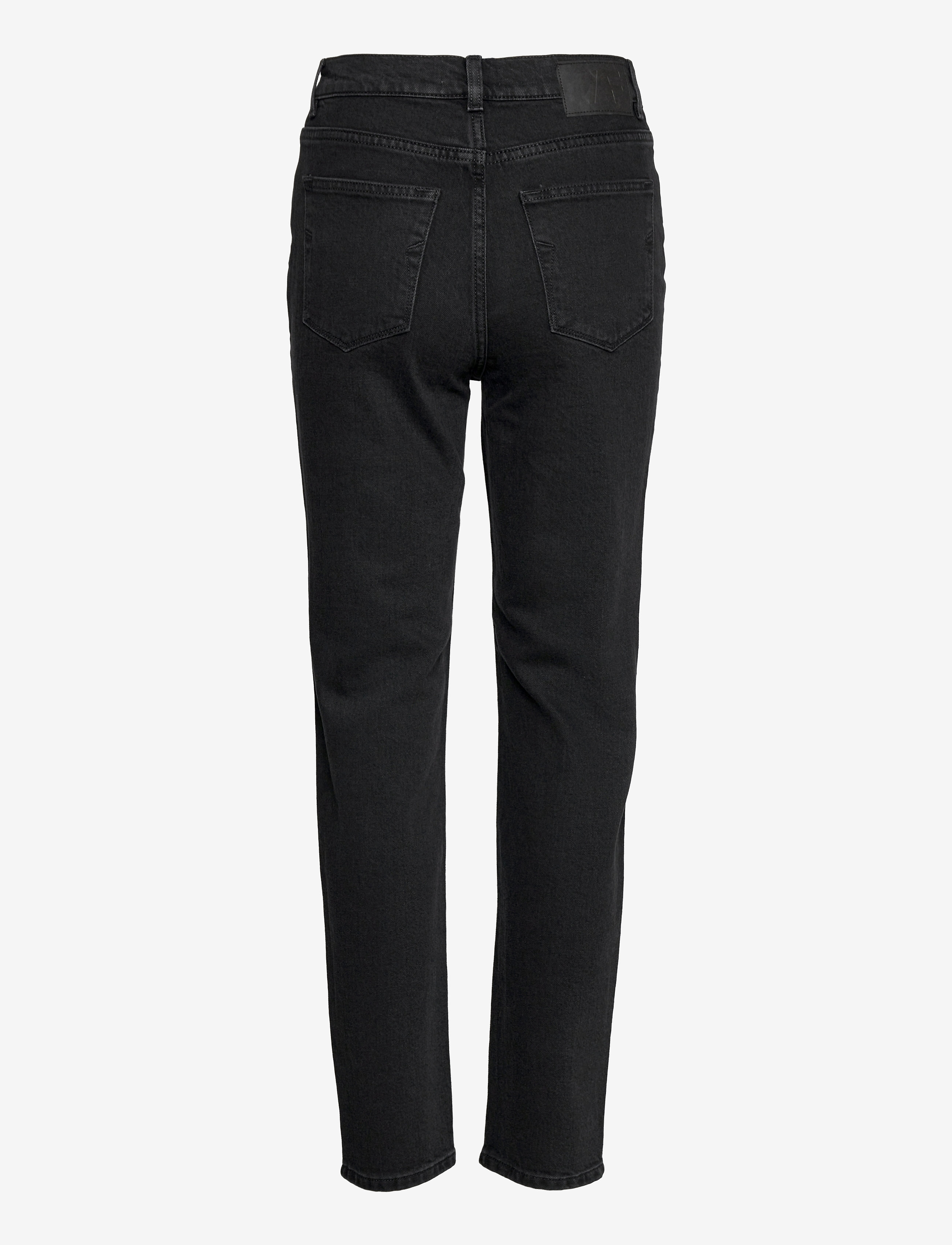 Selected - SLFAMY HW SLIM BEAUTY BLA JEANS U - kitsad teksad - black denim - 2