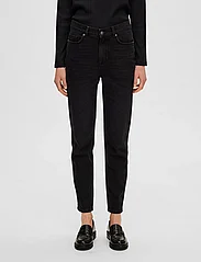 Selected Femme - SLFAMY HW SLIM BEAUTY BLA JEANS  U - slim fit jeans - black denim - 2