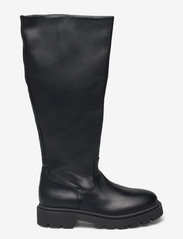 Selected Femme - SLFEMMA HIGH SHAFTED LEATHER BOOT B - pitkävartiset saappaat - black - 1