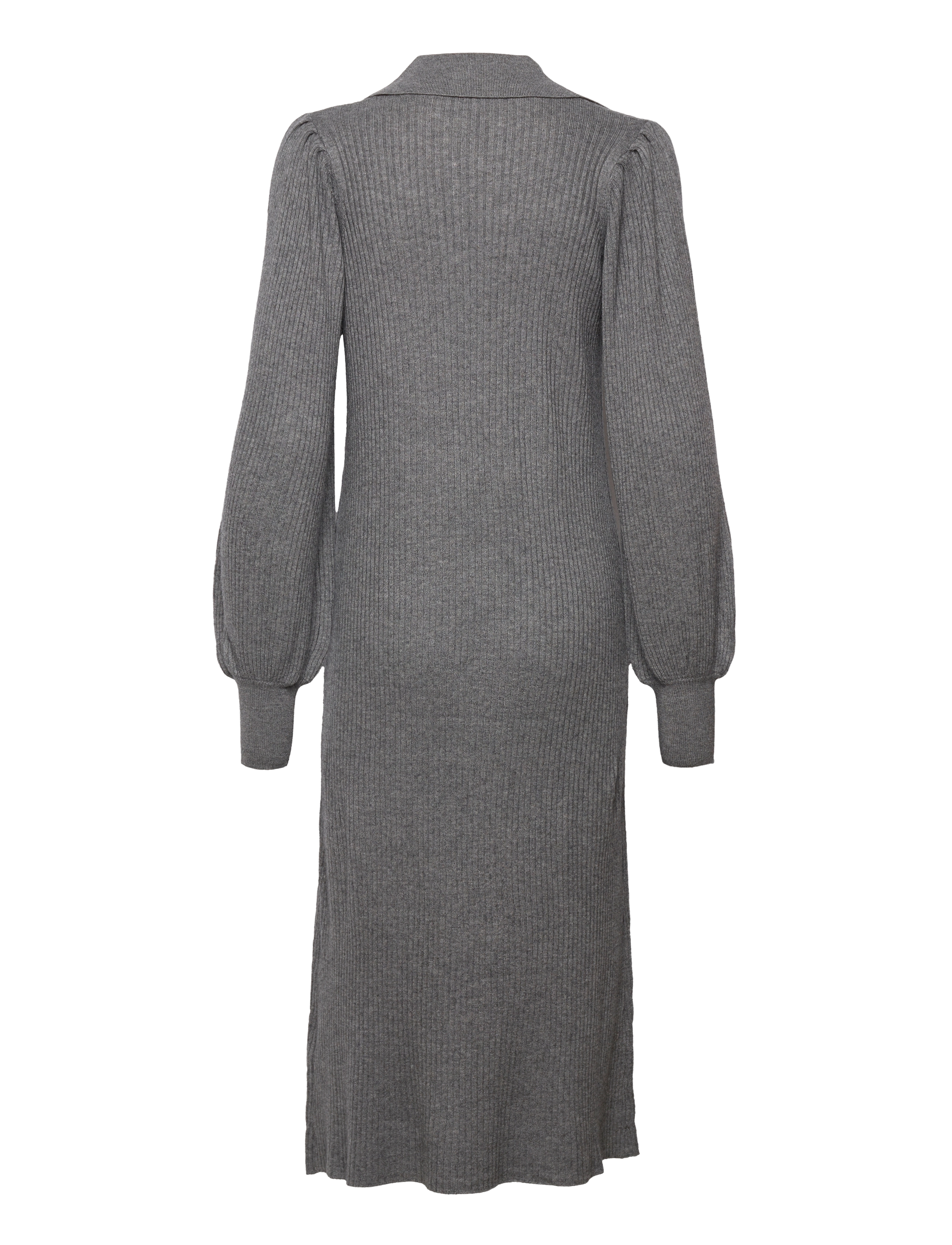 Selected - SLFSELENE LS KNIT DRESS B - strikkjoler - medium grey melange - 2