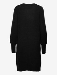Selected Femme - SLFLULU LS KNIT DRESS O-NECK B NOOS - neulemekot - black - 1