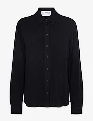 Selected Femme - SLFVIVA LS SHIRT NOOS - pitkähihaiset paidat - black - 0