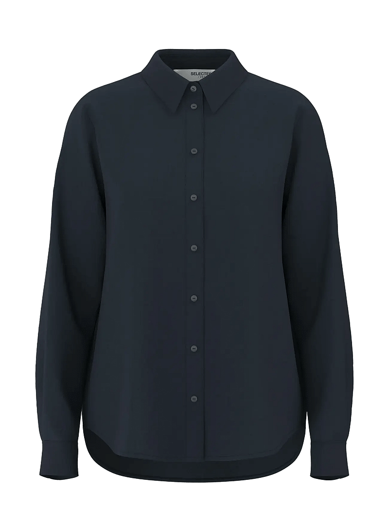 Selected - SLFVIVA LS SHIRT - langärmlige hemden - dark sapphire - 1
