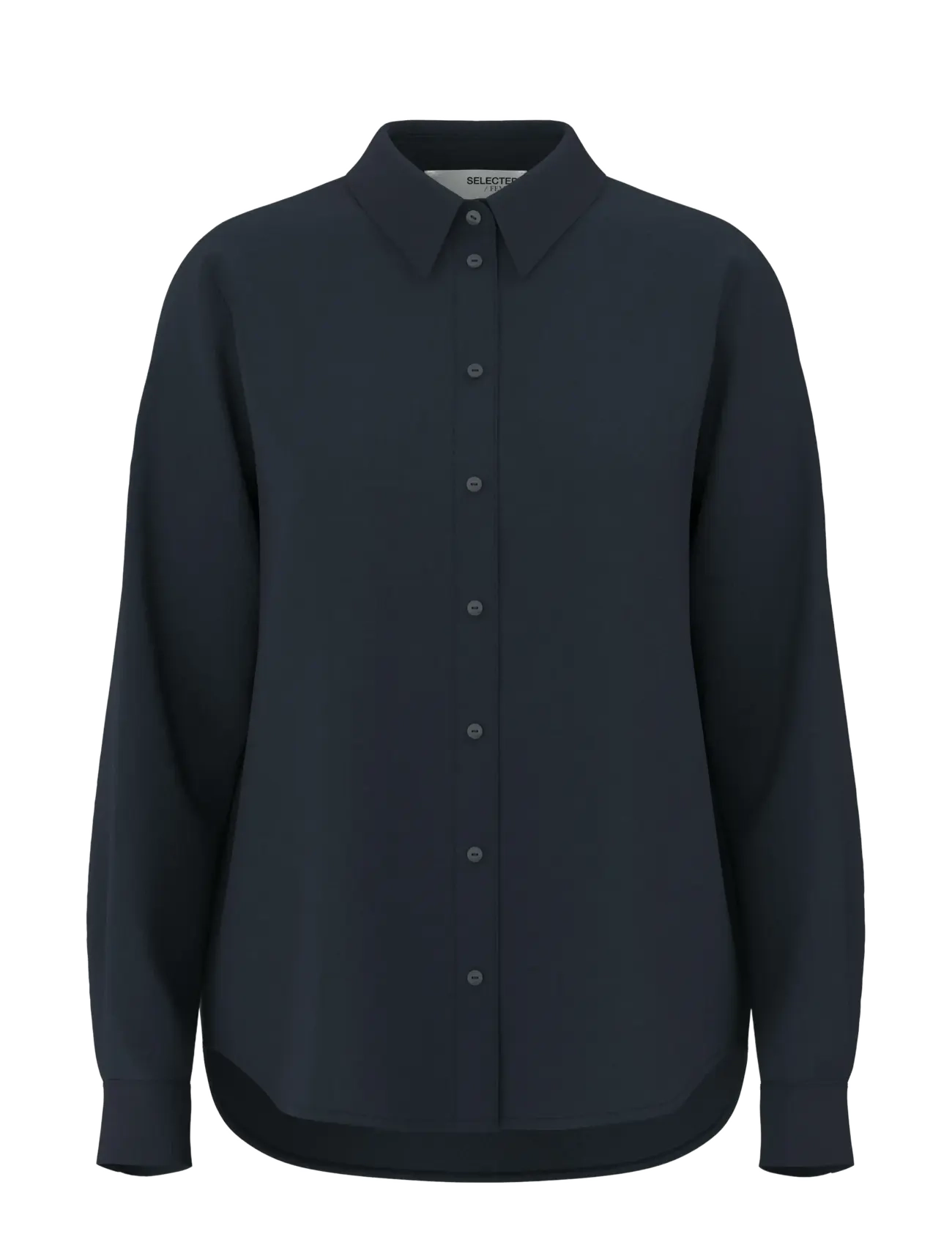 Selected SLWVIVA LS SUN SHIRT NOOS - Tøj - DARK SAPPHIRE / navy