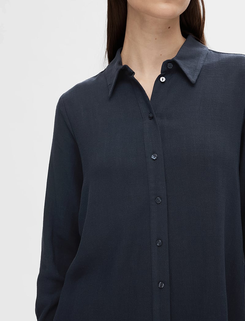 Selected - SLFVIVA LS SHIRT - langärmlige hemden - dark sapphire - 5
