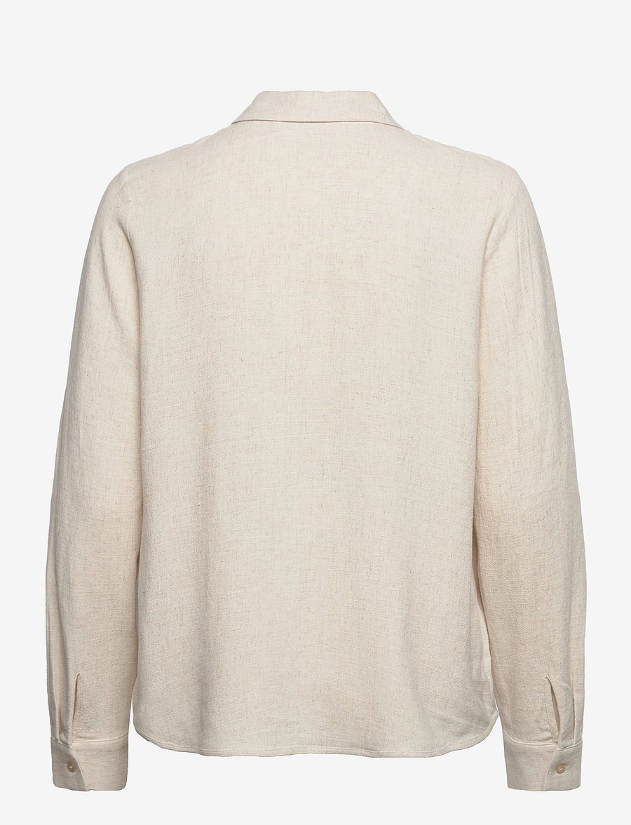 Selected - SLWVIVA LS SUN SHIRT NOOS - langärmlige hemden - sandshell - 1