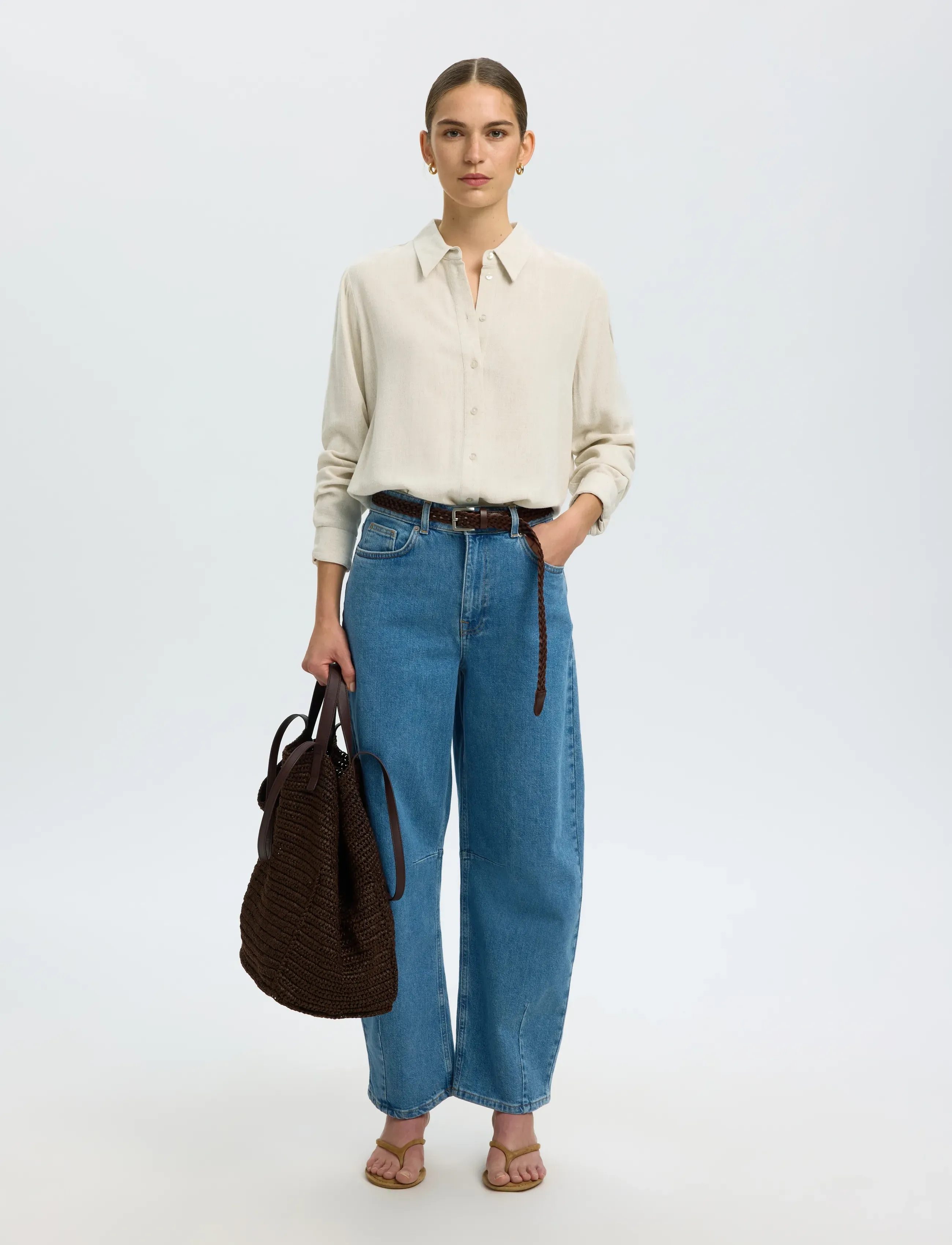 SELECTED Slwviva Ls Sun Shirt Noos skjortor dam – bild 5
