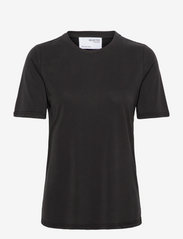 Selected Femme - SLFSTELLA SS TEE - t-shirts - black - 0