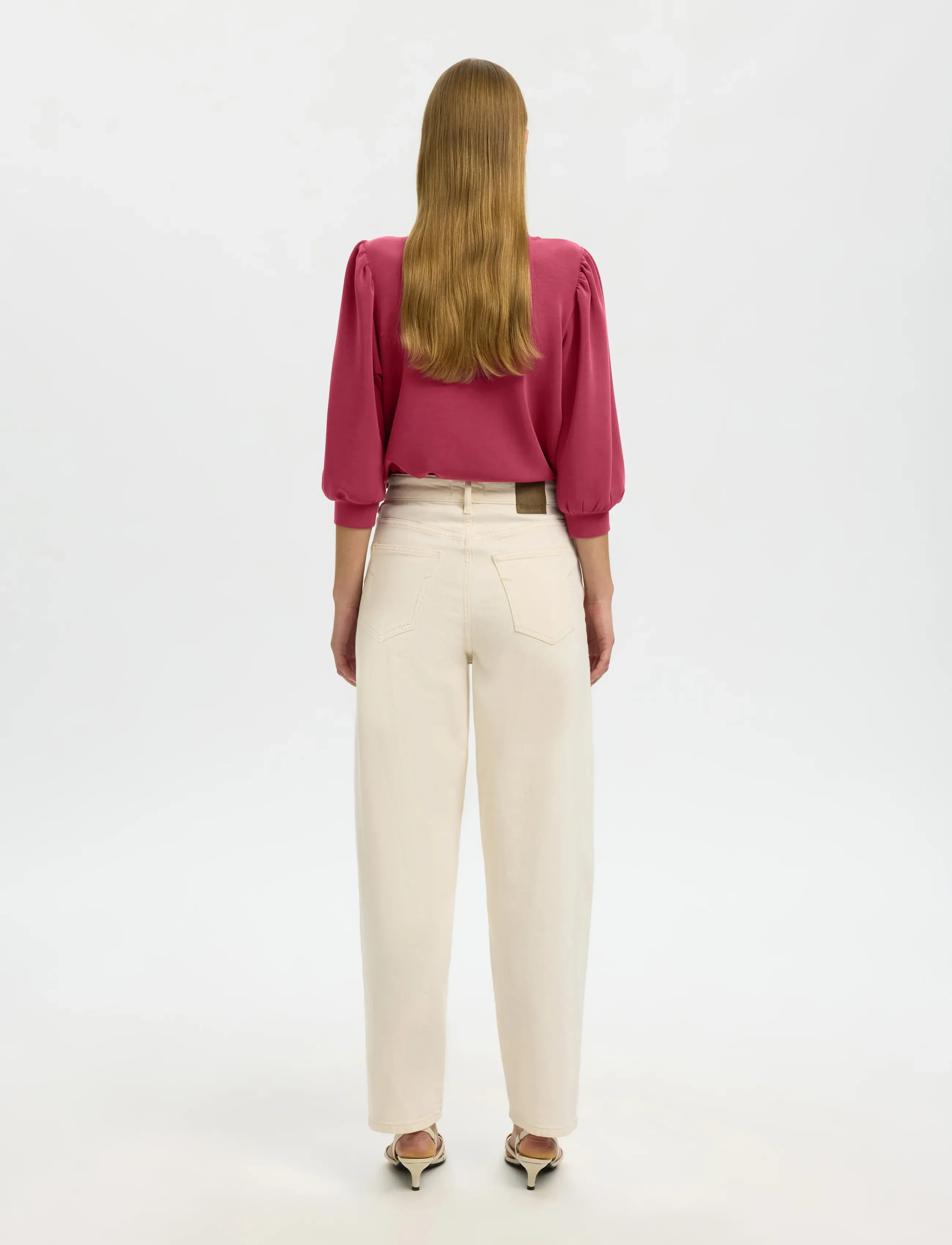 Selected - SLWTENNY 3/4 SWEAT TOP NOOS - langærmede toppe - anemone - 2