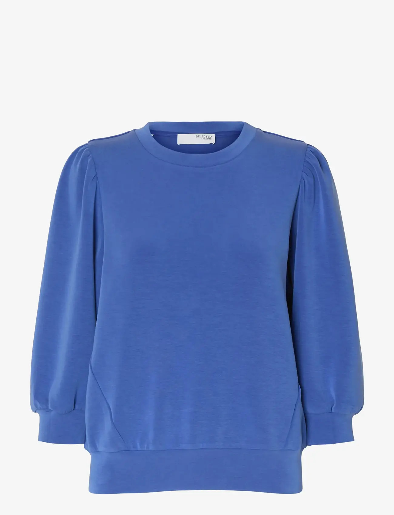 Selected - SLFTENNY 3/4 SWEAT TOP NOOS - dressipluusid - dazzling blue - 1