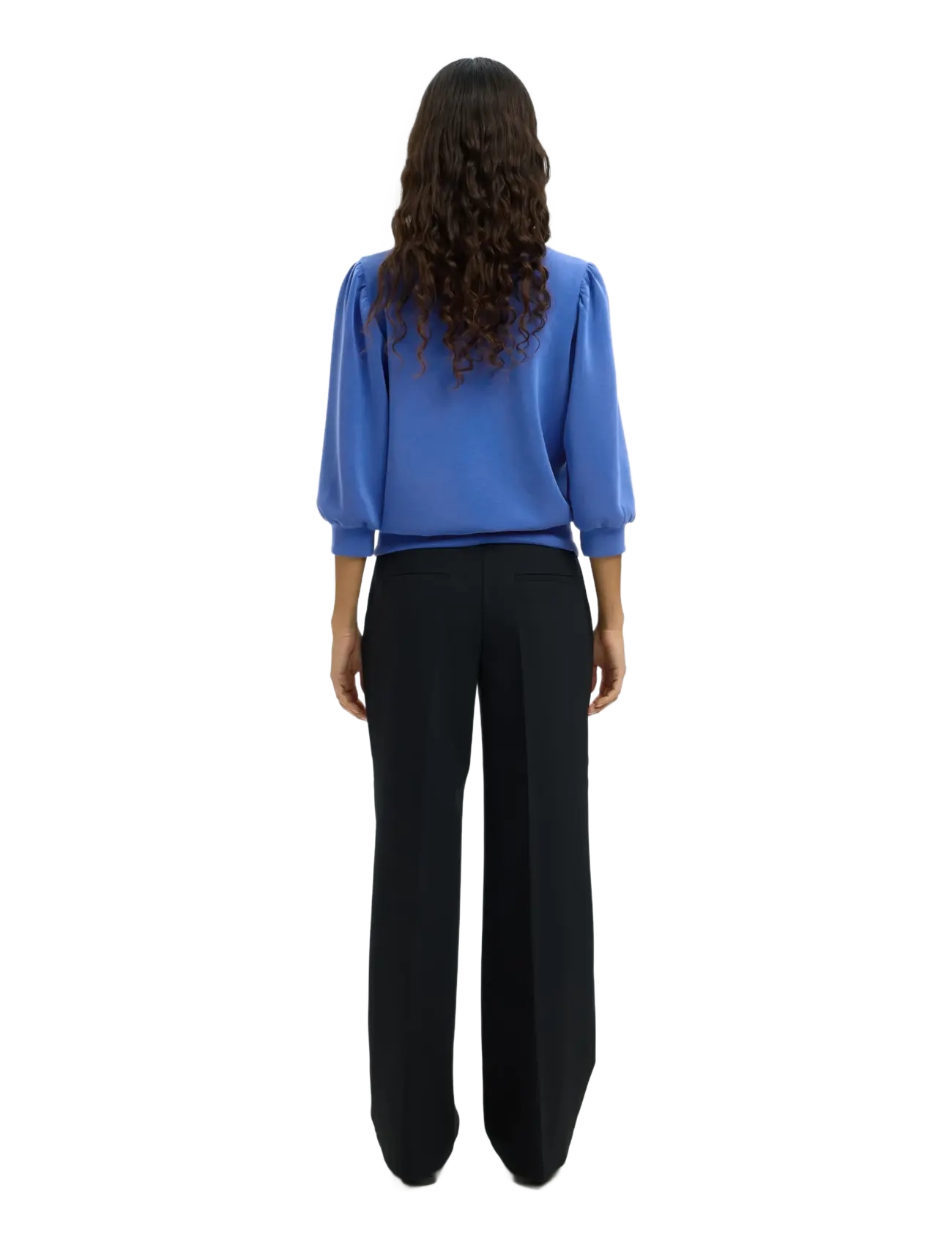 Selected - SLWTENNY 3/4 SWEAT TOP NOOS - langerma toppar - dazzling blue - 2