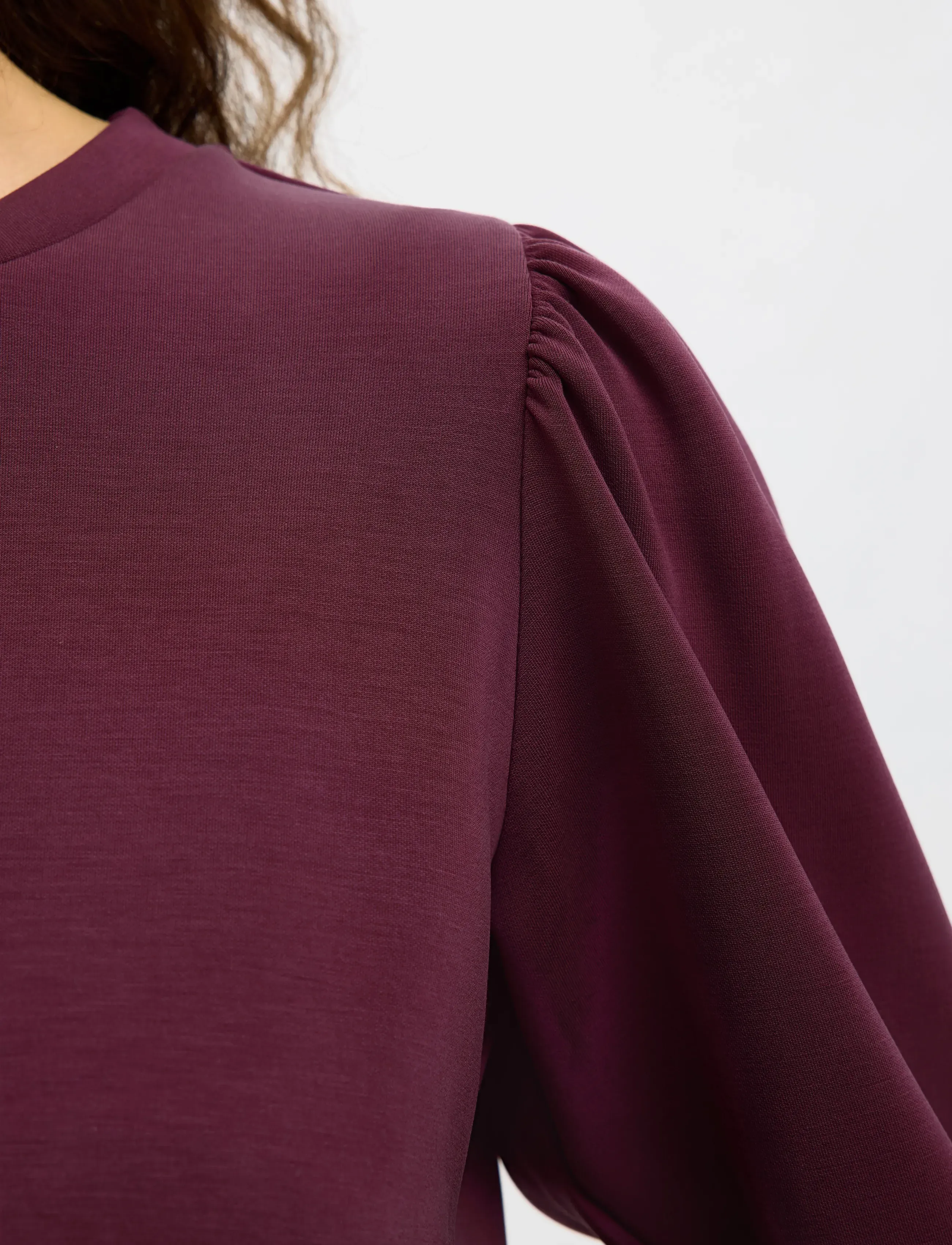 Selected - SLWTENNY 3/4 SWEAT TOP NOOS - langærmede toppe - fig - 5