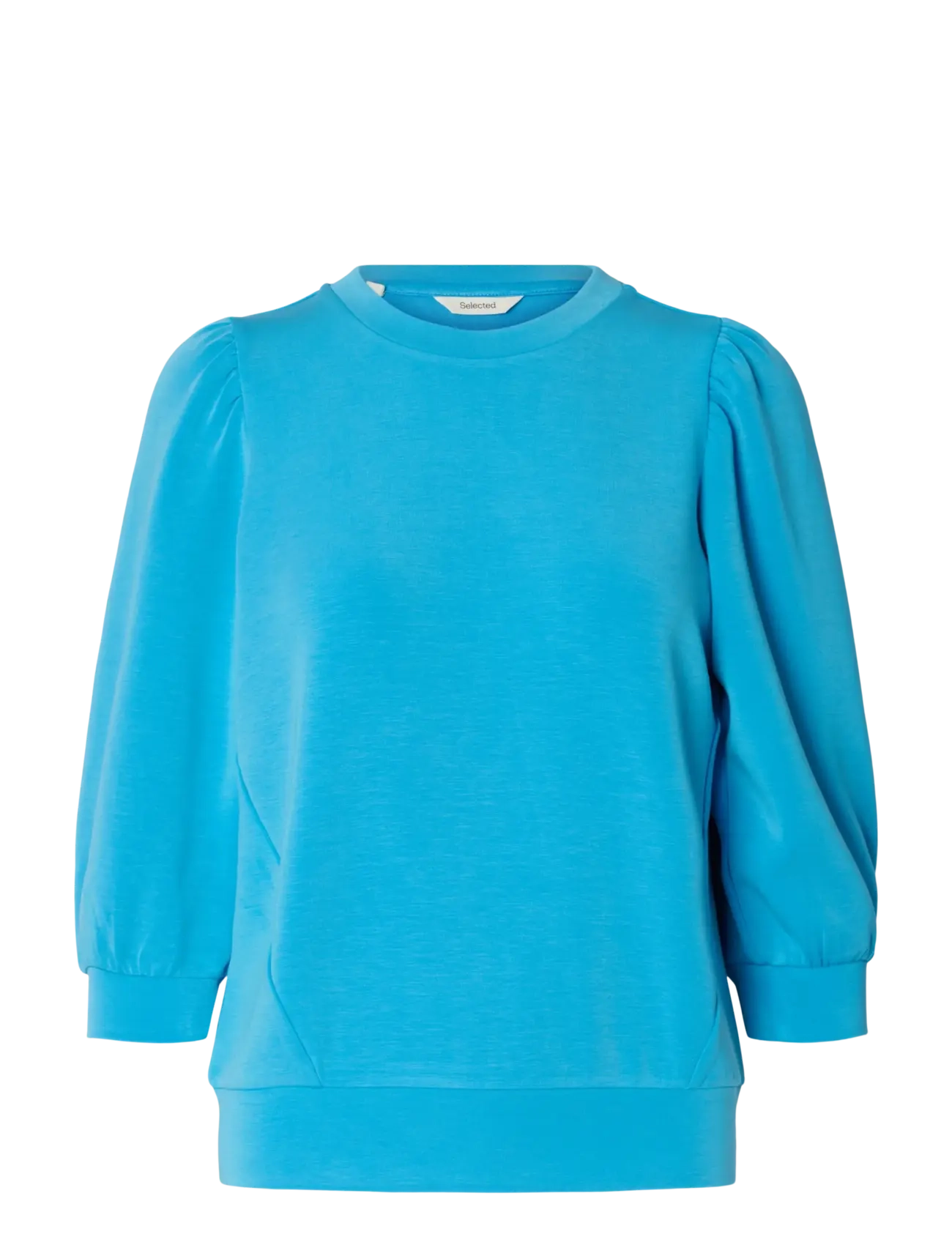 Selected SLWTENNY 3/4 SWEAT TOP NOOS - T-Shirts & Tops - MALIBU BLUE / blue