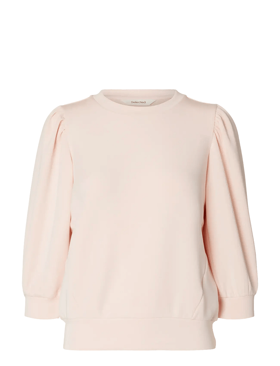 Selected - SLWTENNY 3/4 SWEAT TOP NOOS - langärmlige tops - pale dogwood - 1