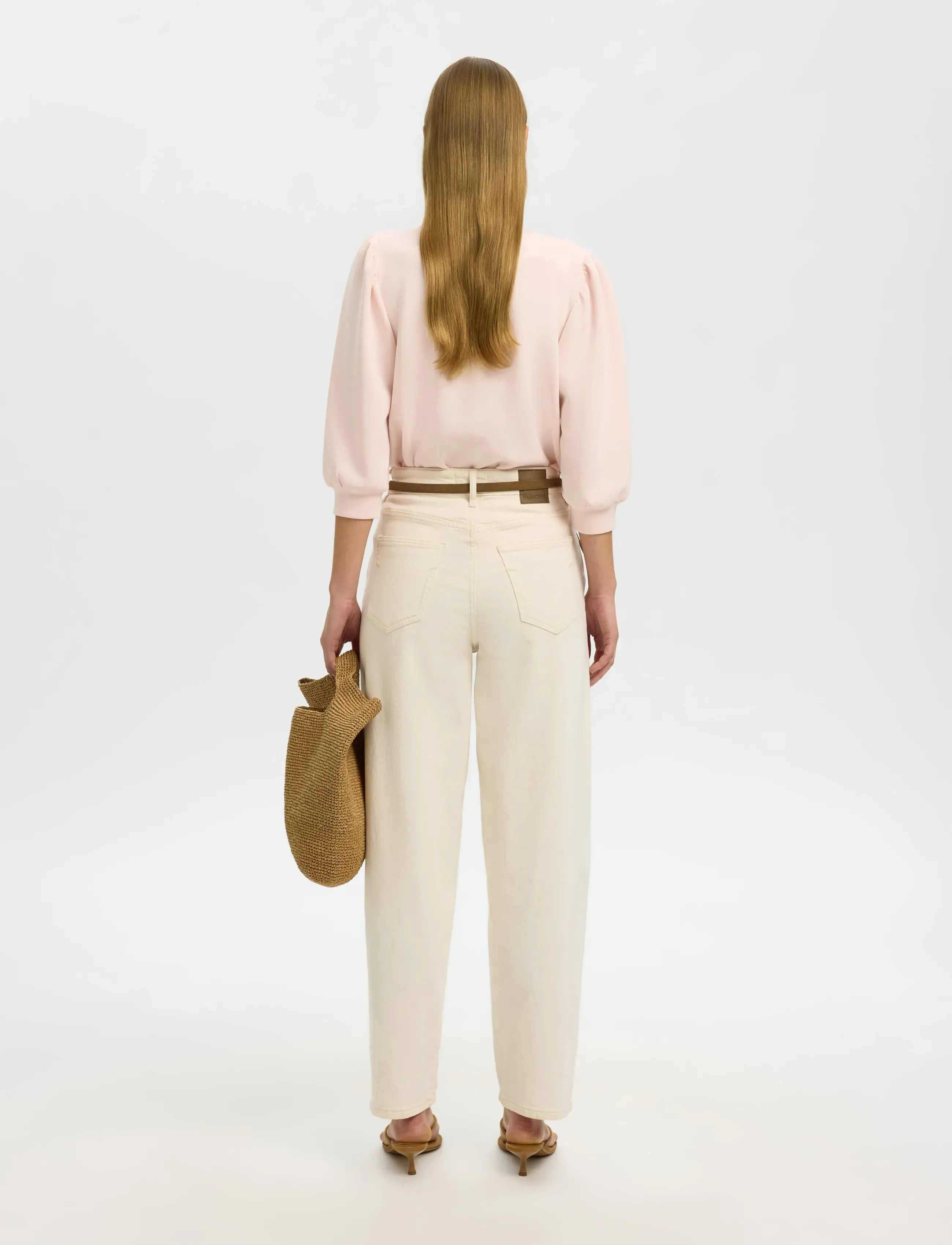 Selected - SLWTENNY 3/4 SWEAT TOP NOOS - langærmede toppe - pale dogwood - 2