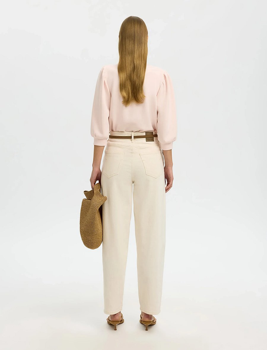 Selected - SLWTENNY 3/4 SWEAT TOP NOOS - langärmlige tops - pale dogwood - 2
