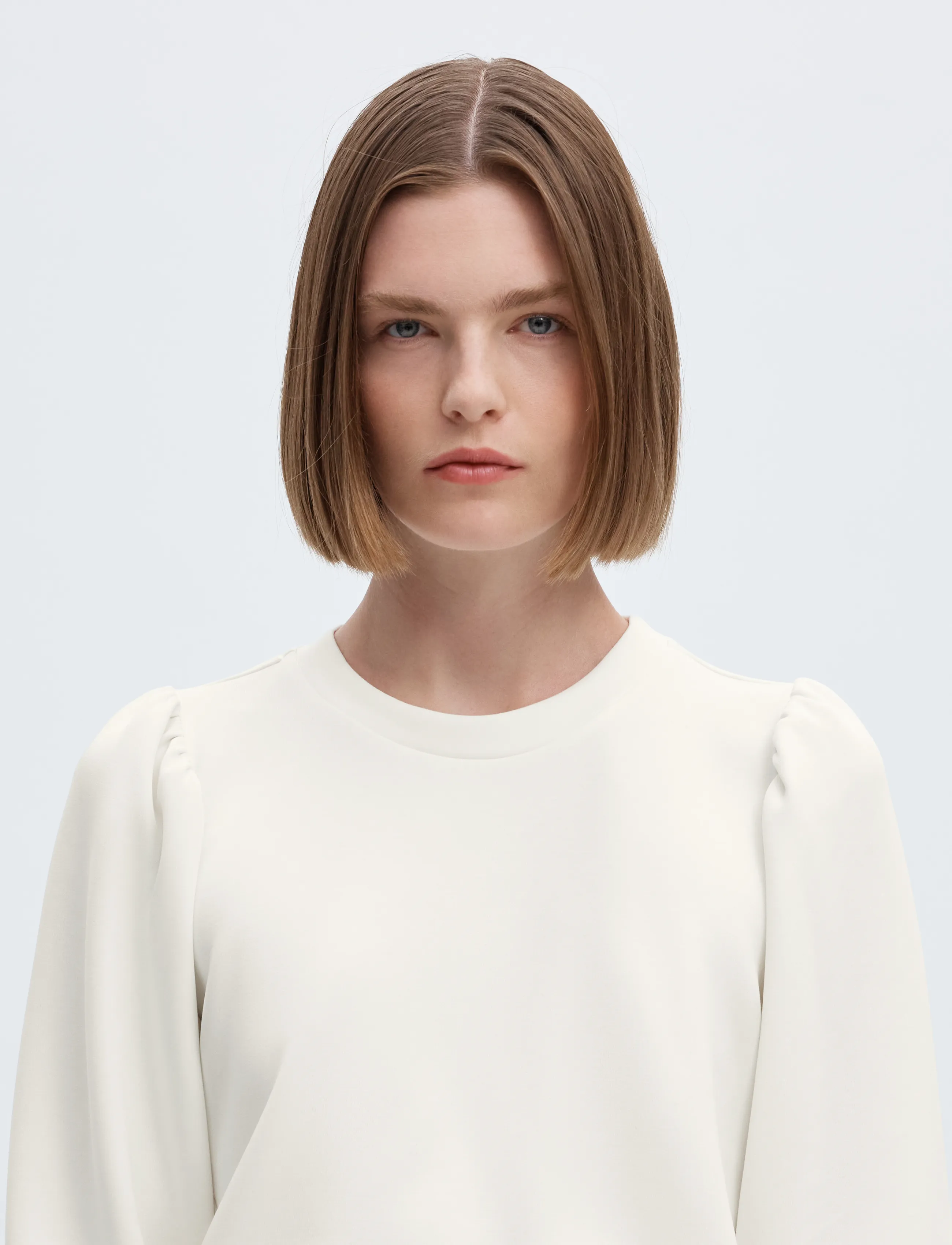 Selected - SLWTENNY 3/4 SWEAT TOP NOOS - höstkläder - snow white - 4