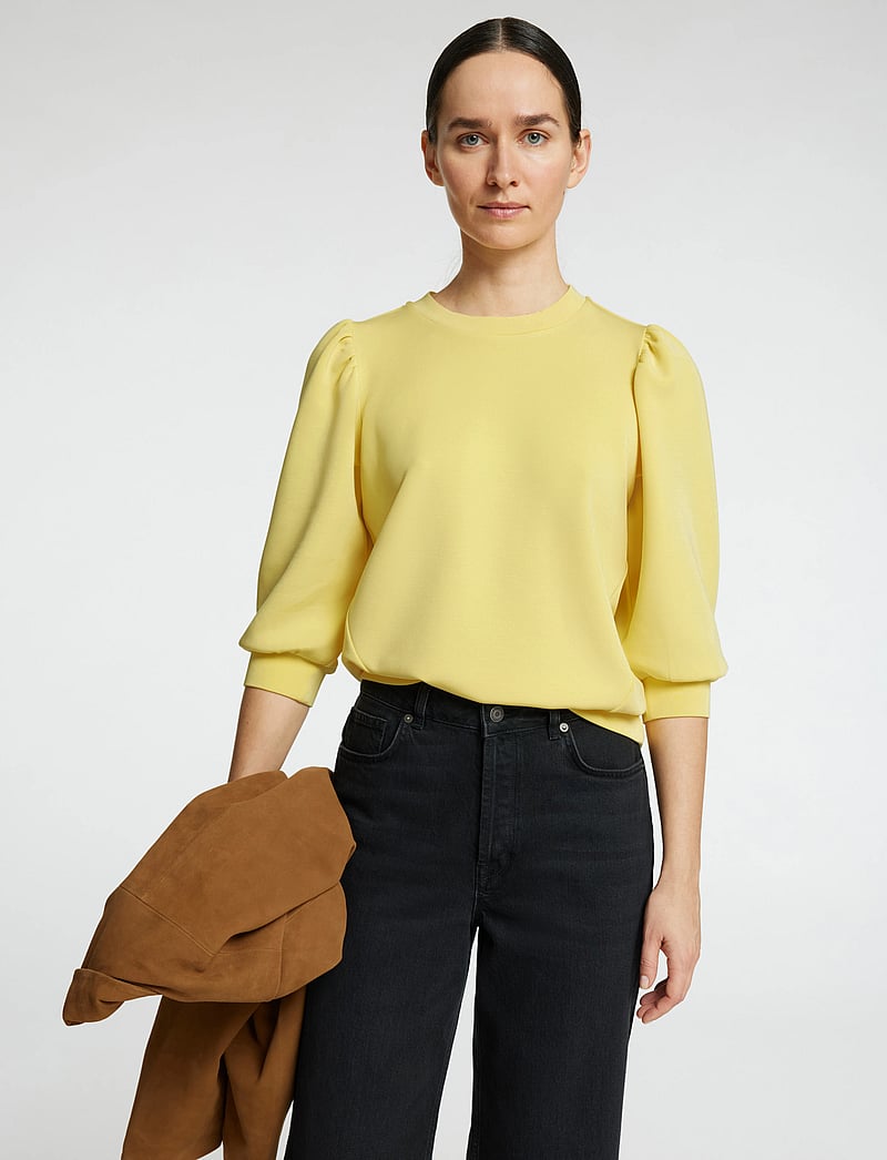 Selected - SLFTENNY 3/4 SWEAT TOP NOOS - dressipluusid - sundress - 5